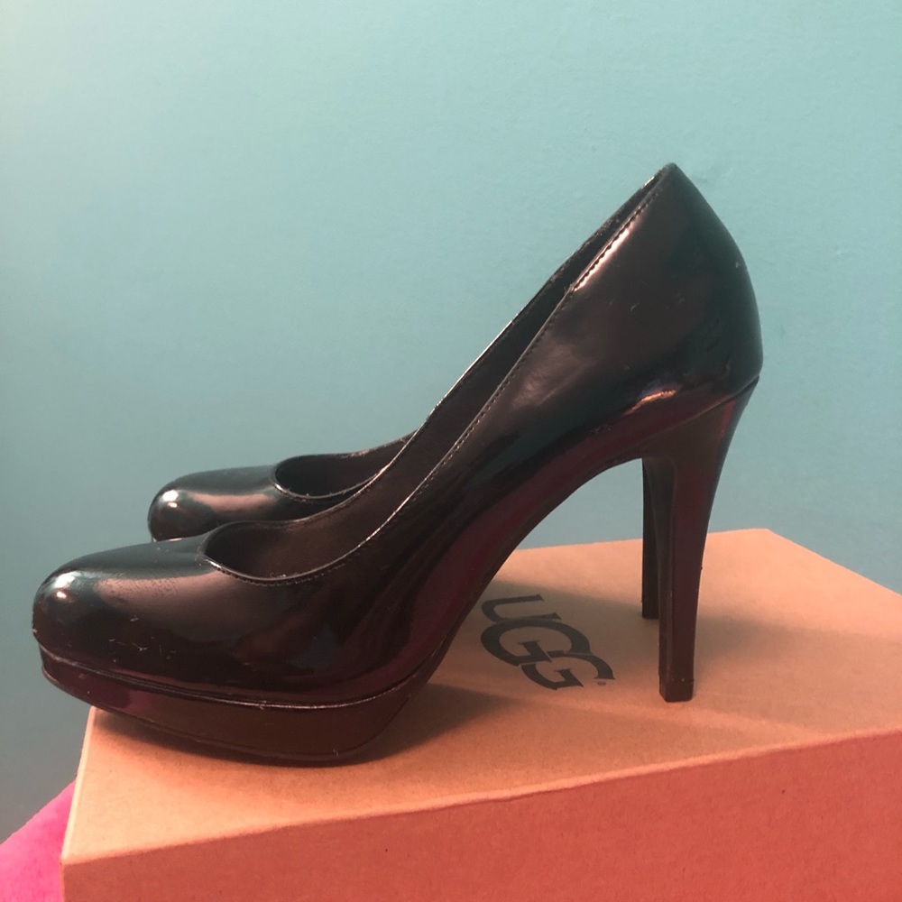 Black Patent Leather Heels